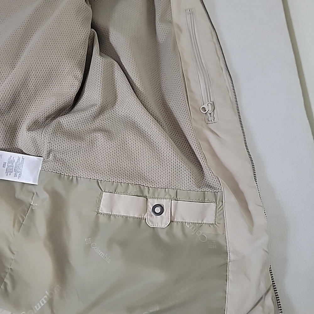 Columbia Men's Beige W/ Zipper Pockets Zip Jacket XL - Picture 11 of 15